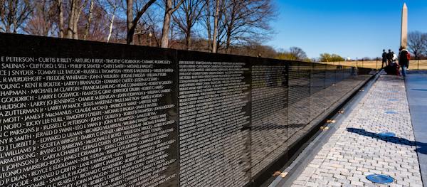 Le Vietnam War Veterans Memorial à Washington