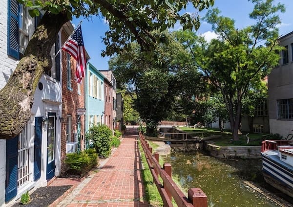 La visite guidée en français du quartier de Georgetown à Washington